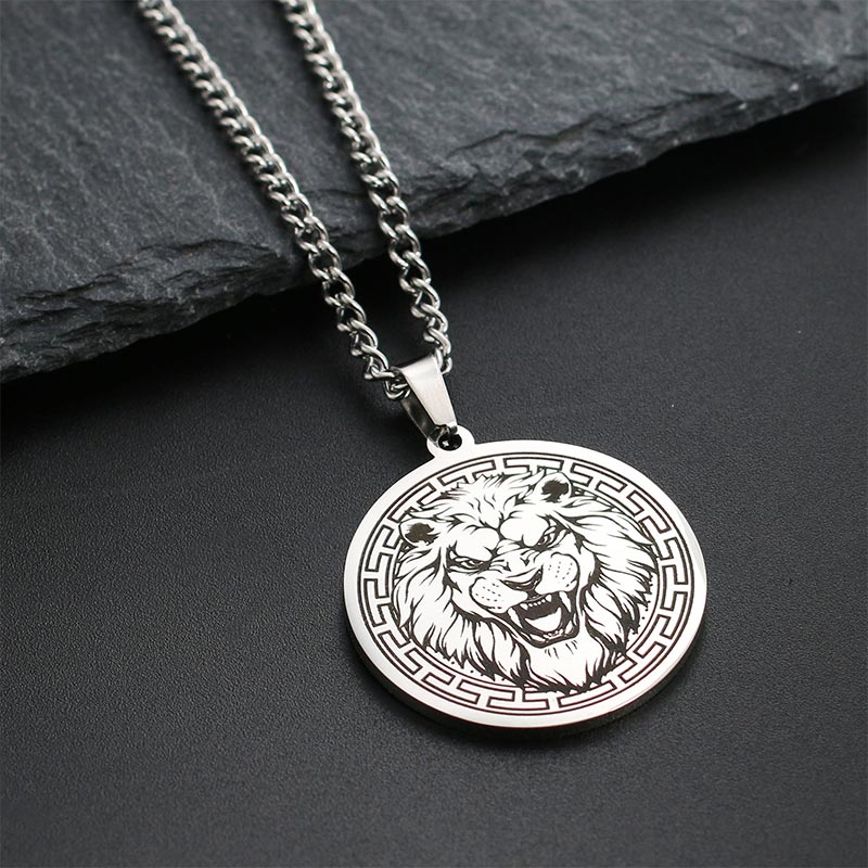 Wear FengShui Animal Titanium Steel Chain Necklace Protection Pendant