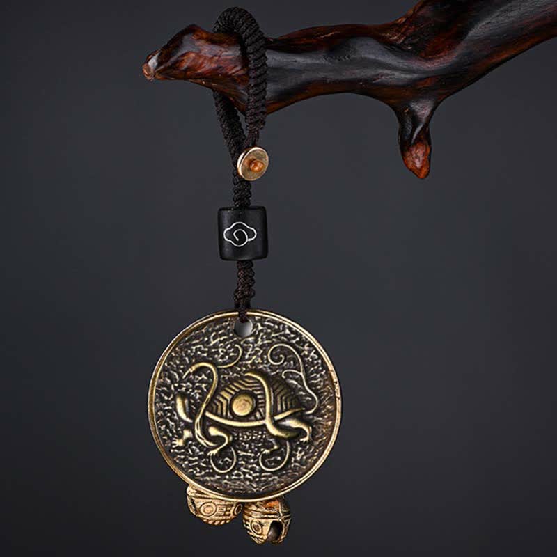 Wear FengShui Four Symbols Azure Dragon White Tiger Vermilion Bird Black Tortoise Key Chain