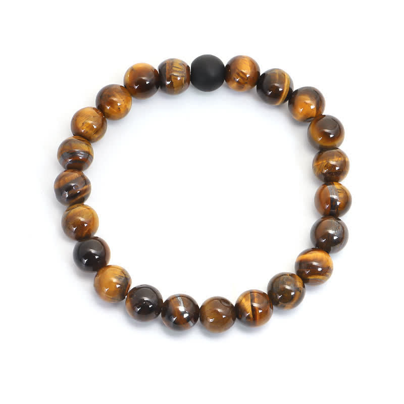 Wear FengShui 108 Beads Mala Tiger Eye Protection Tassel Bracelet