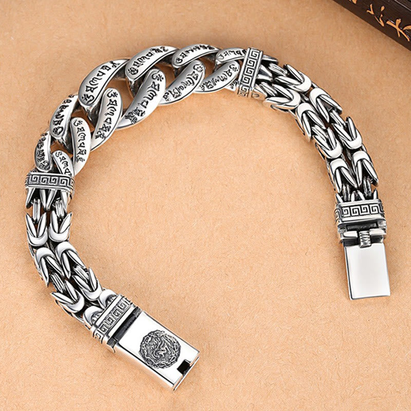 Wear FengShui Om Mani Padme Hum Engraved Peace Purity Bracelet