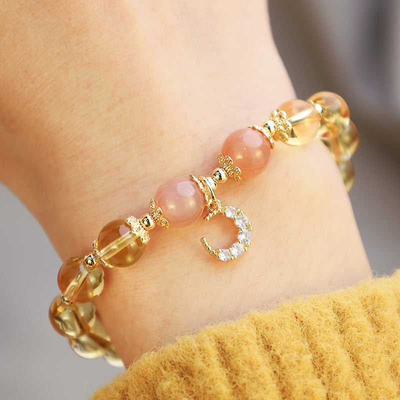 Wear FengShui Blessed Moon Citrine Abundant Energy Bracelet