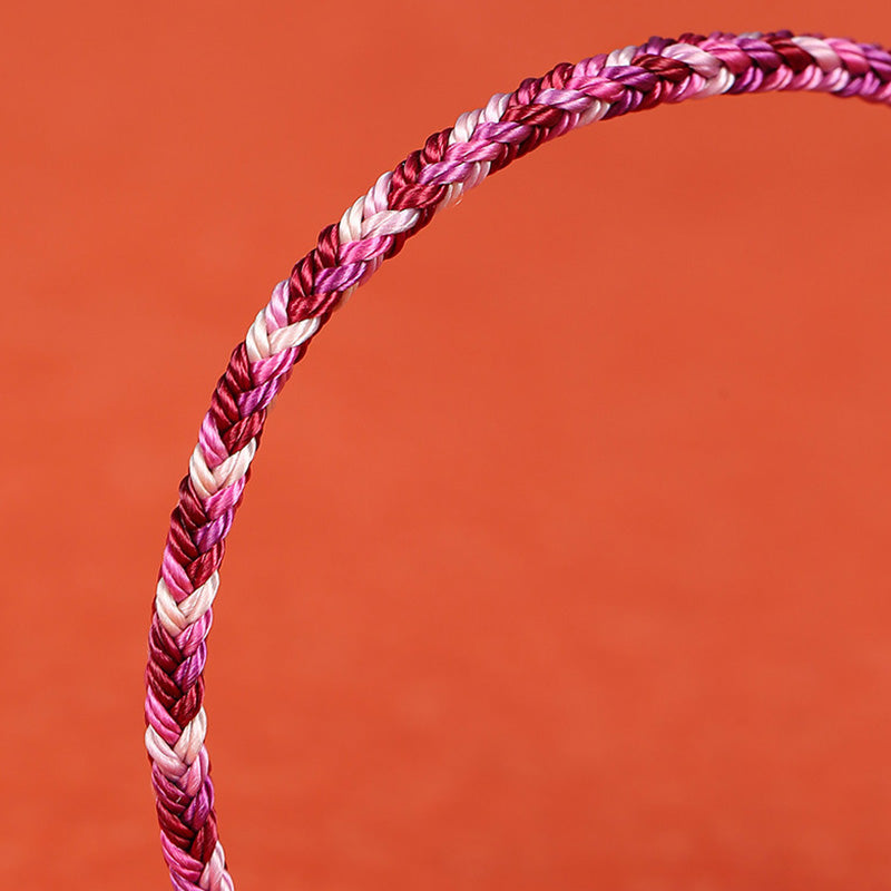 Wear FengShui Handmade Dunhuang Colorful Rope Protection Braid String Bracelet