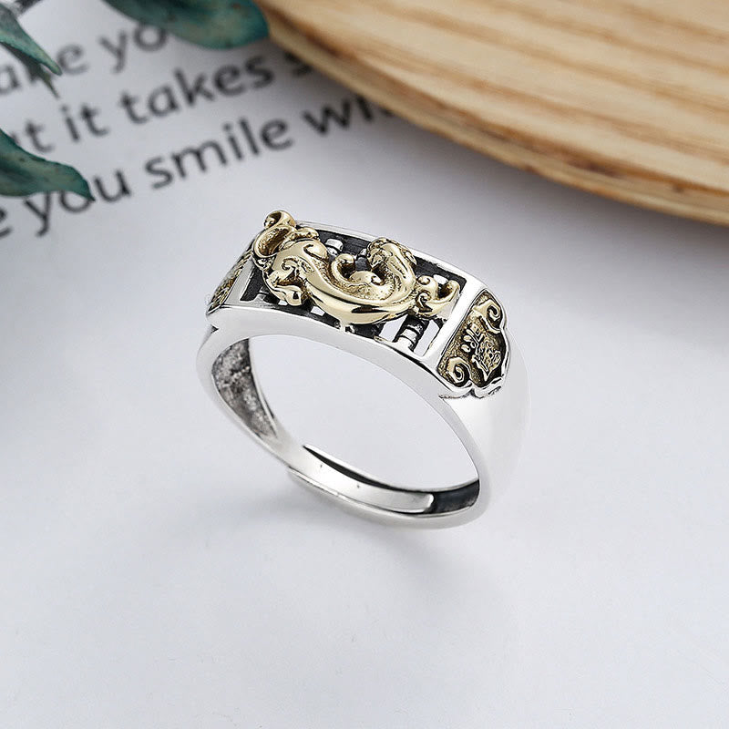 Wear FengShui 925 Sterling Silver PiXiu Luck Wealth Adjustable Ring