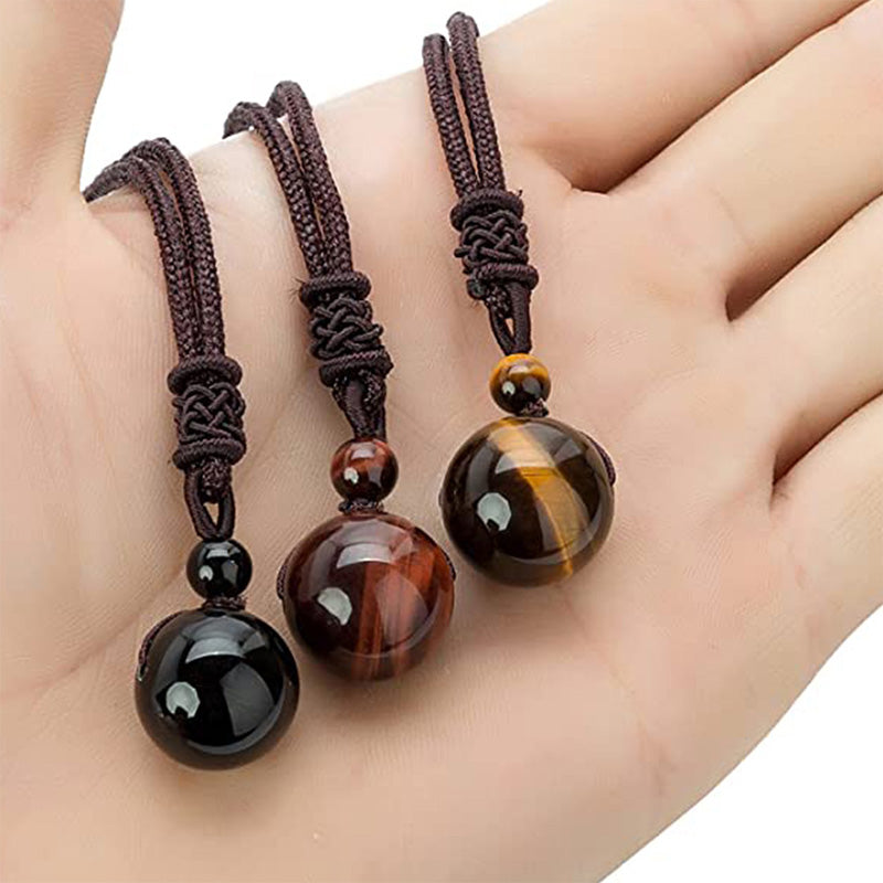 Wear FengShui Tibetan Tiger's Eye Protection Necklace