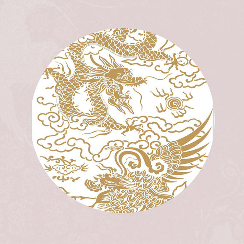 Wear FengShui Handmade 925 Sterling Silver Year of the Dragon Phoenix Peace Buckle Luck Couple Bracelet
