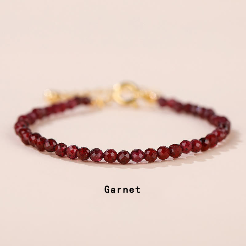 Wear FengShui Strawberry Quartz Prehnite Peridot Lazurite Pink Crystal Tourmaline Healing Chain Bracelet