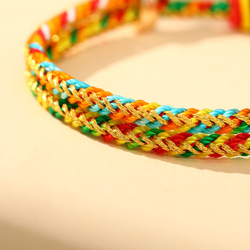 Wear FengShui Colorful Rope Zongzi Pattern Luck Handmade Child Adult Bracelet