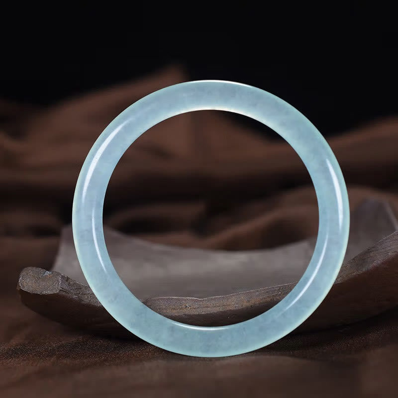 Wear FengShui Blue Chalcedony Emotional Balance Energy Bracelet Bangle