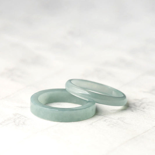 Wear FengShui Natural Jade Prosperity Luck Ring