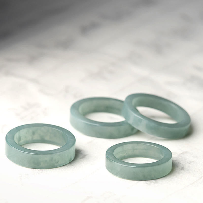 Wear FengShui Natural Jade Prosperity Luck Ring