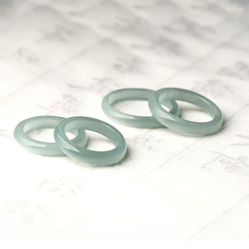 Wear FengShui Natural Jade Prosperity Luck Ring