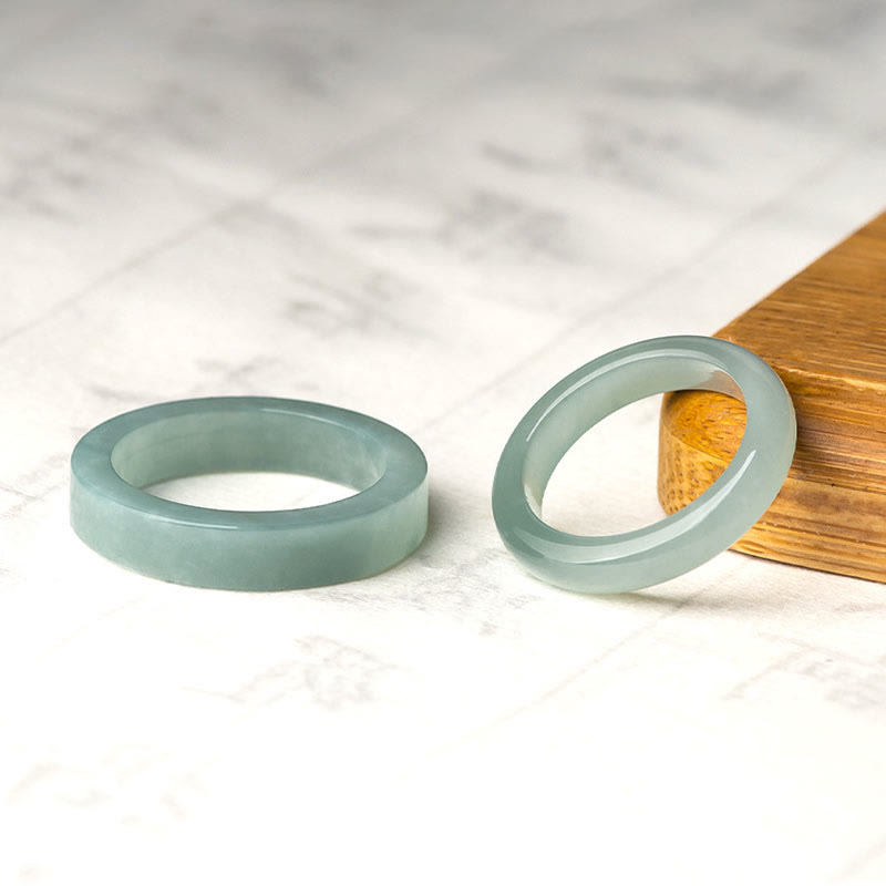 Wear FengShui Natural Jade Prosperity Luck Ring