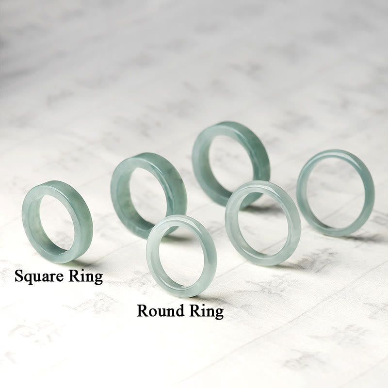 Wear FengShui Natural Jade Prosperity Luck Ring