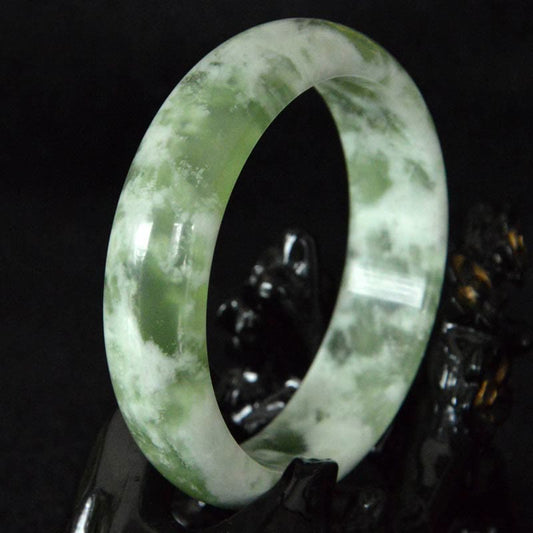 Wear FengShui Natural Jade Luck Prosperity Bracelet Bangle