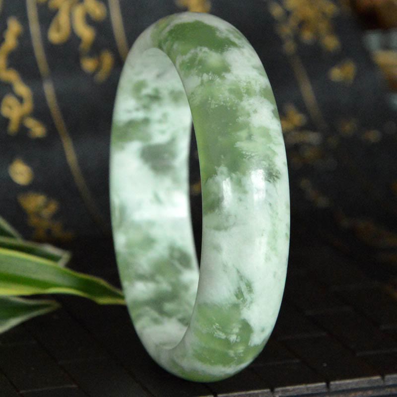 Wear FengShui Natural Jade Luck Prosperity Bracelet Bangle