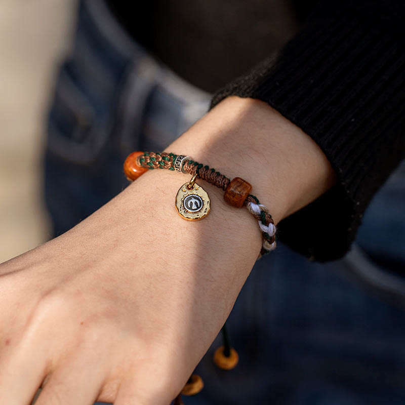 Wear FengShui Tibetan Bone Beads Luck Rope Bracelet