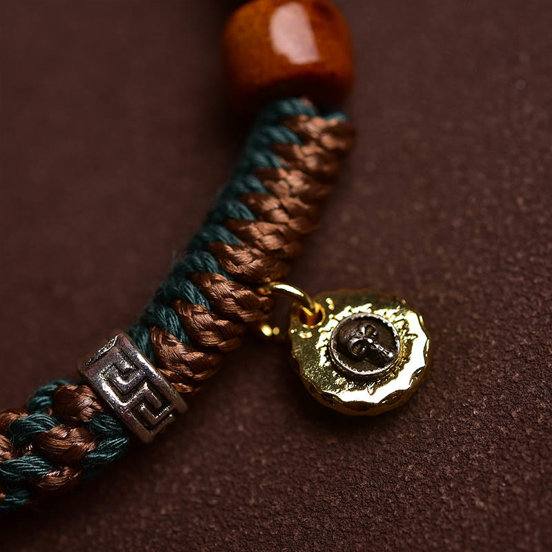 Wear FengShui Tibetan Bone Beads Luck Rope Bracelet