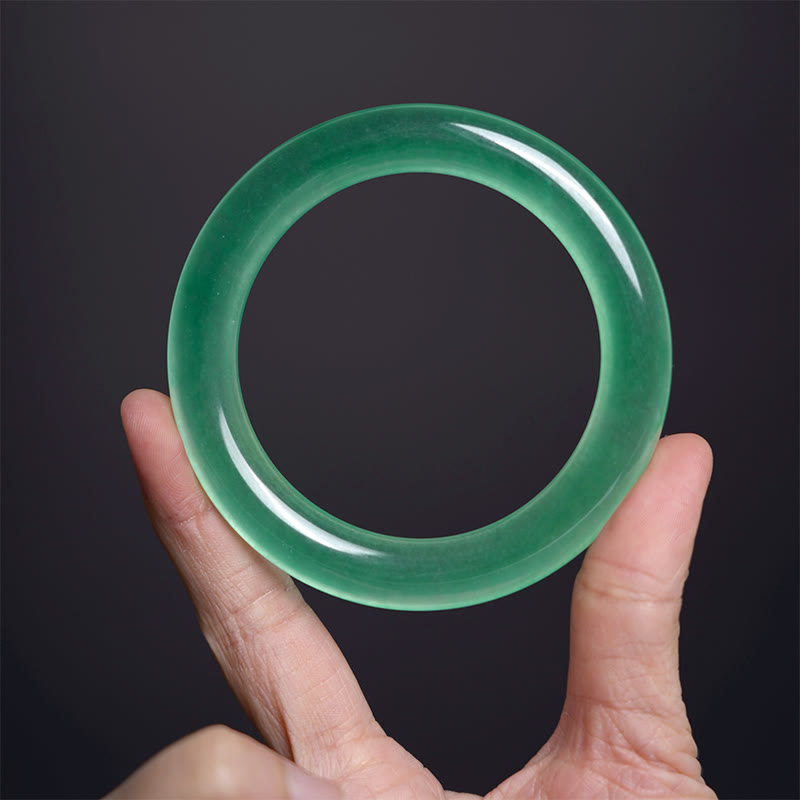Wear FengShui Natural Jade Luck Prosperity Bracelet Bangle