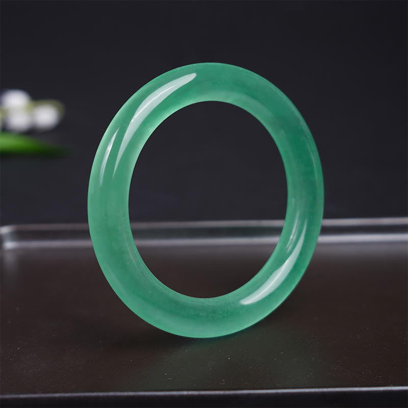 Wear FengShui Natural Jade Luck Prosperity Bracelet Bangle