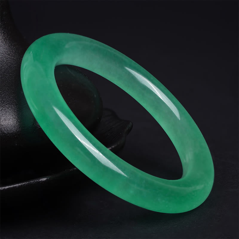 Wear FengShui Natural Jade Luck Prosperity Bracelet Bangle