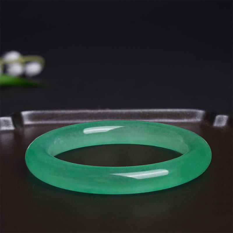 Wear FengShui Natural Jade Luck Prosperity Bracelet Bangle