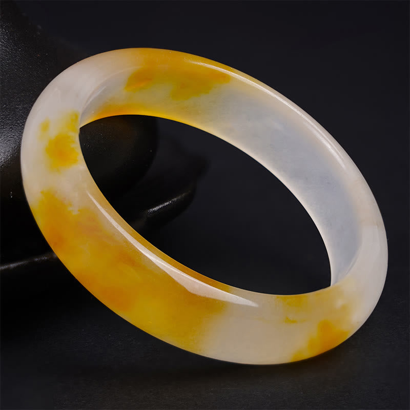 Wear FengShui Yellow Chalcedony Harmony Positivity Bracelet Bangle