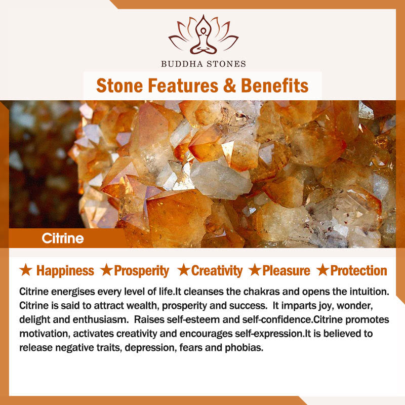 Wear FengShui Citrine Sandalwood Bodhi Seed Protection Double Wrap Bracelet