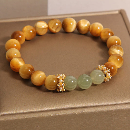 Wear FengShui Tiger Eye Jade Courage Bracelet