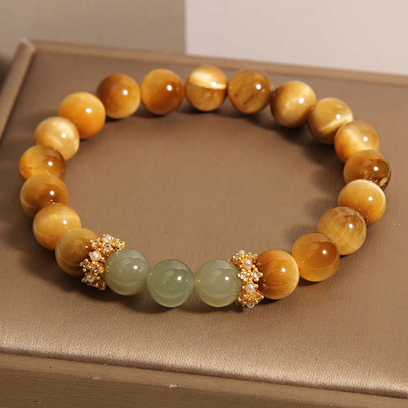 Wear FengShui Tiger Eye Jade Courage Bracelet
