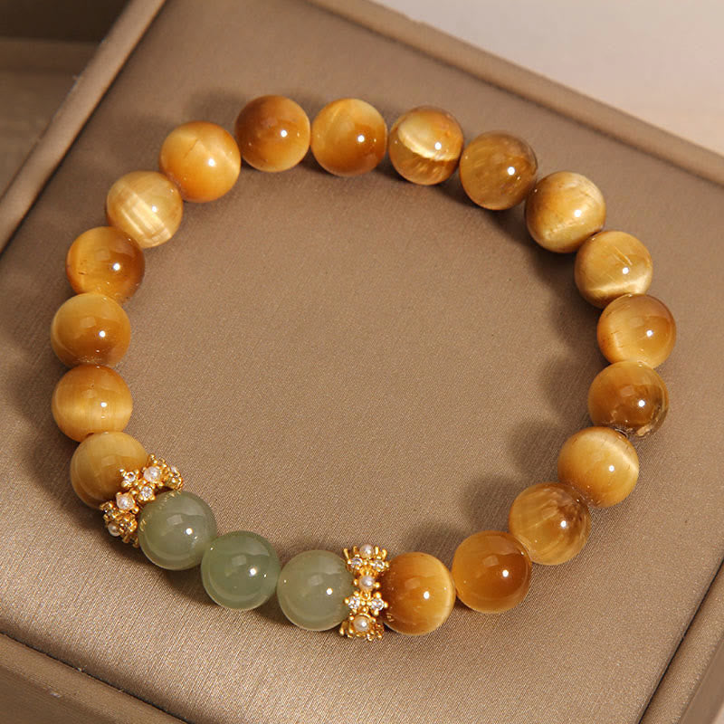 Wear FengShui Tiger Eye Jade Courage Bracelet