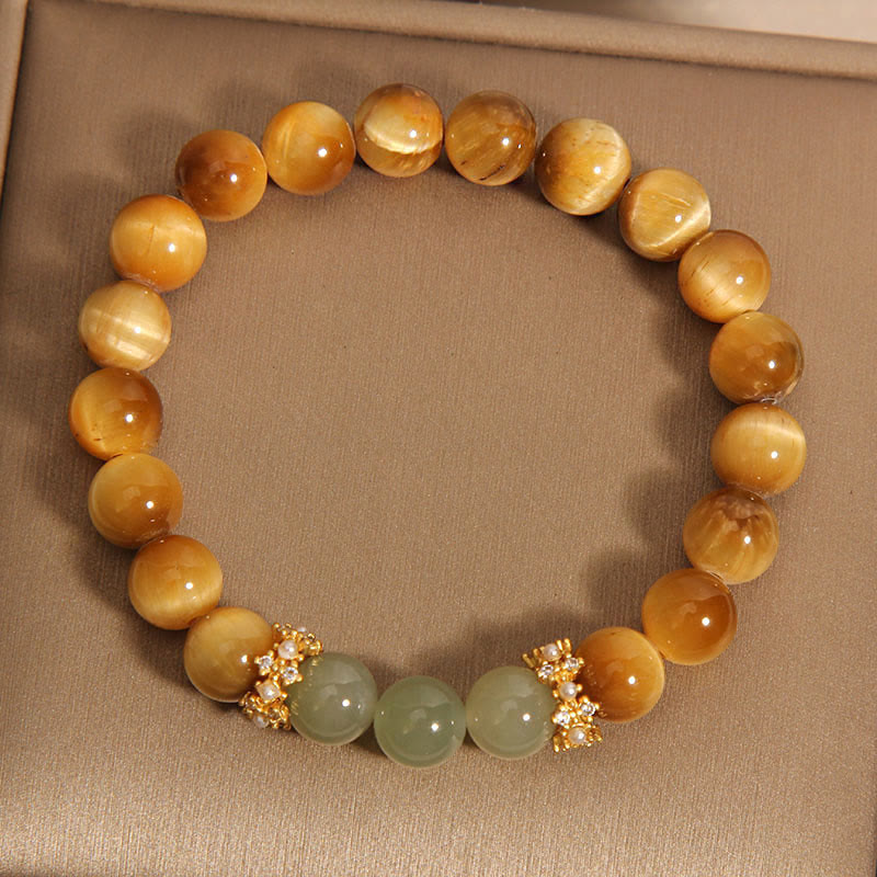 Wear FengShui Tiger Eye Jade Courage Bracelet