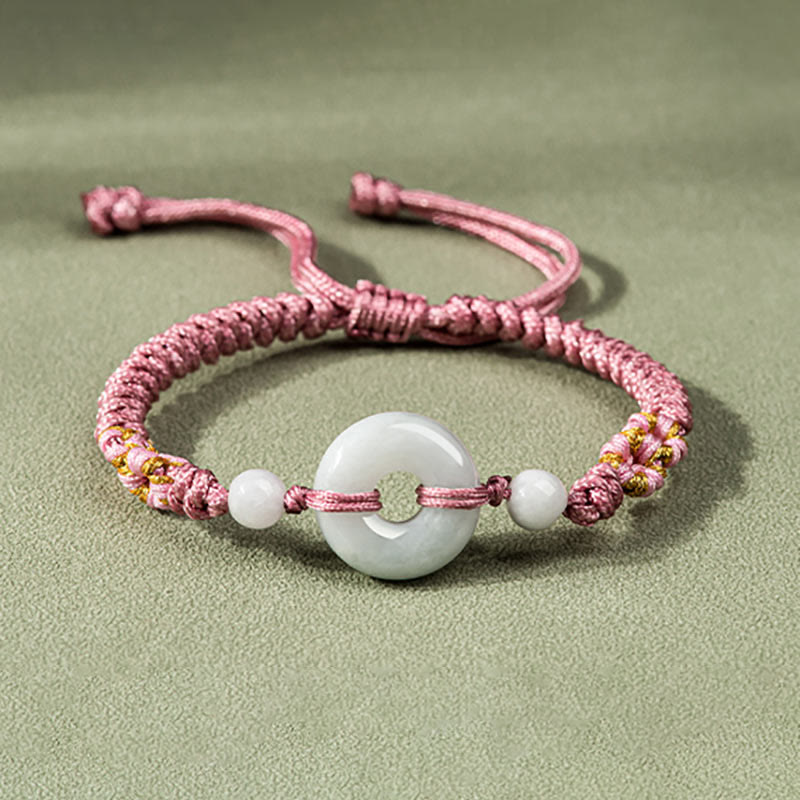 Wear FengShui Jade Luck Abundance Red String Bracelet