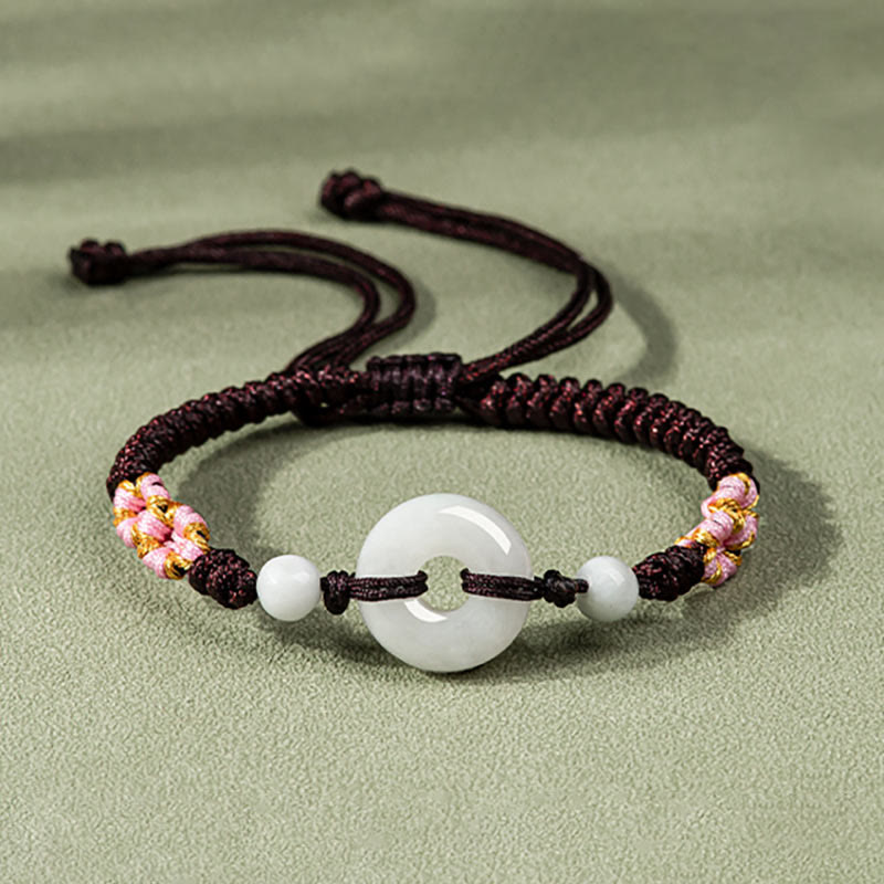 Wear FengShui Jade Luck Abundance Red String Bracelet