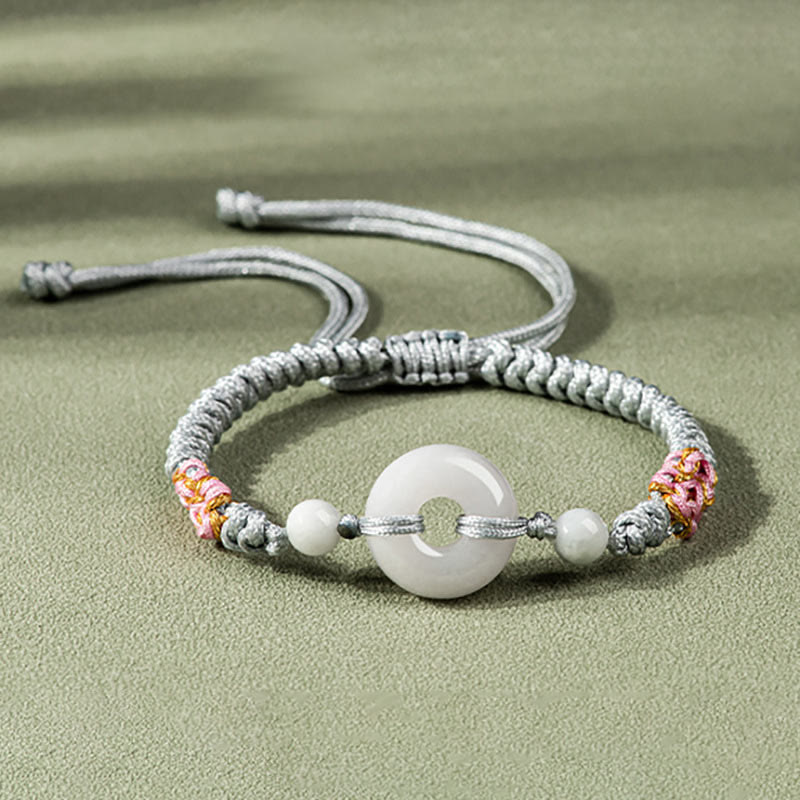 Wear FengShui Jade Luck Abundance Red String Bracelet