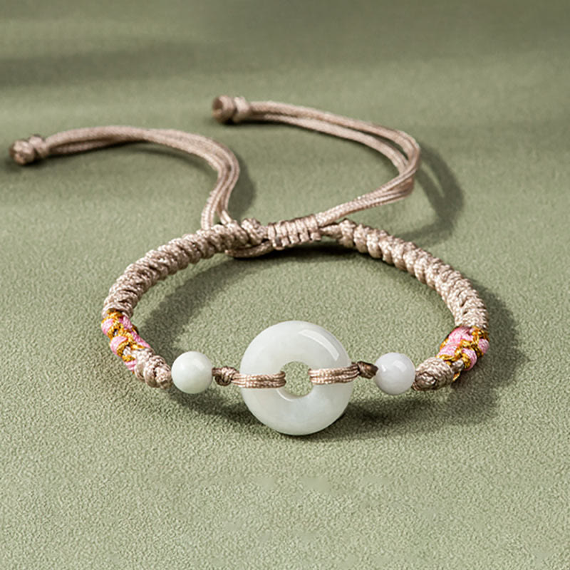 Wear FengShui Jade Luck Abundance Red String Bracelet