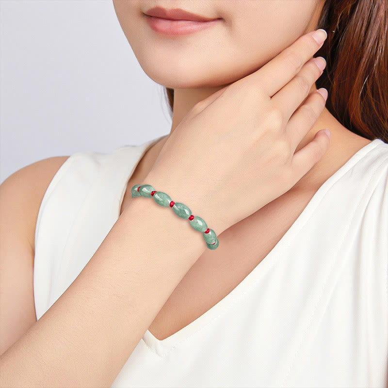 Wear FengShui Jade Luck Red String Bracelet