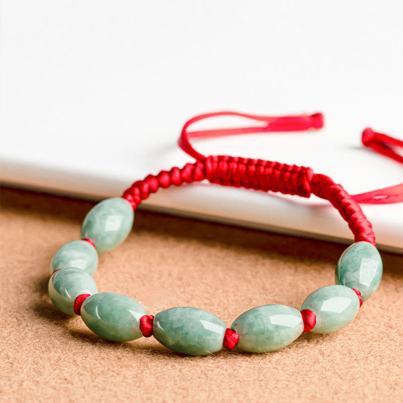 Wear FengShui Jade Luck Red String Bracelet