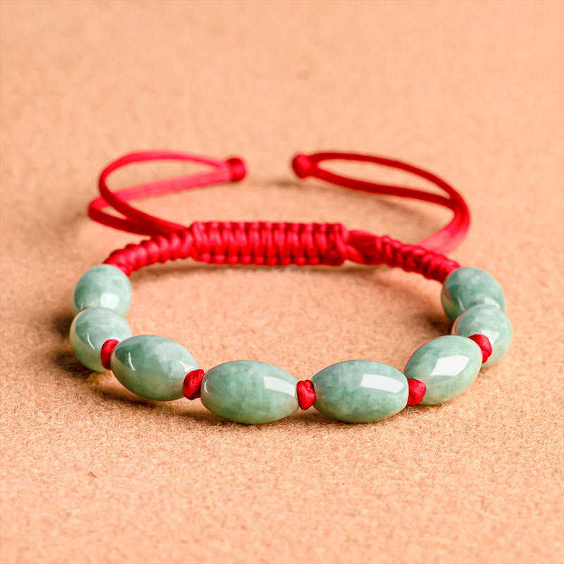 Wear FengShui Jade Luck Red String Bracelet
