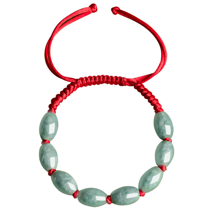 Wear FengShui Jade Luck Red String Bracelet