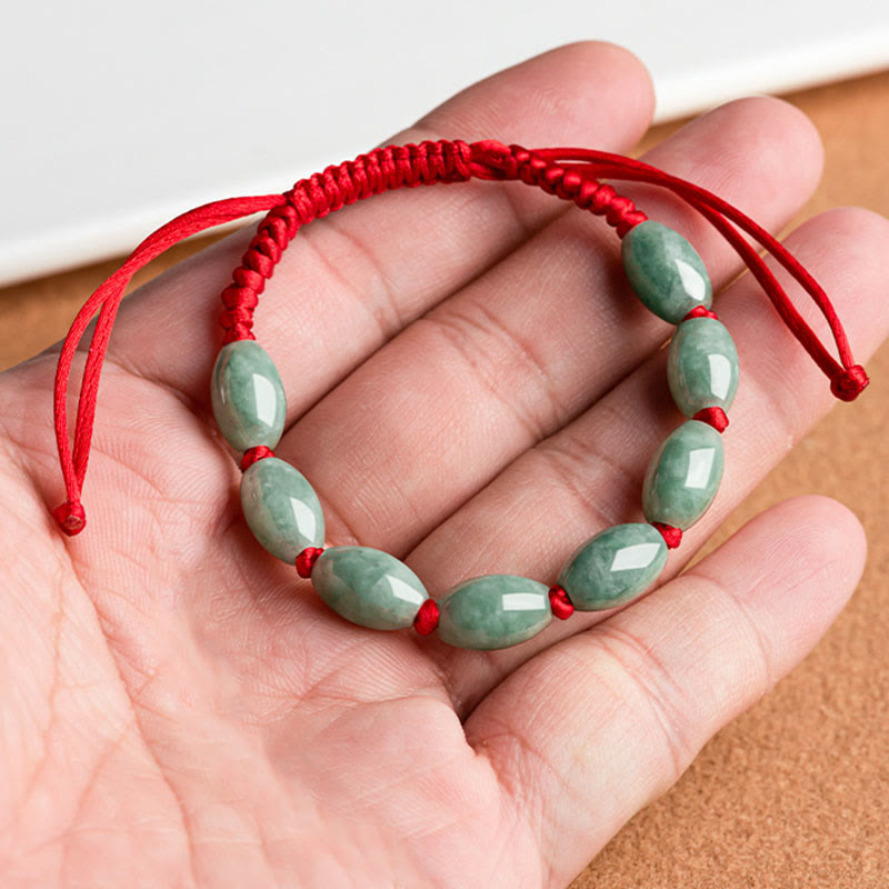 Wear FengShui Jade Luck Red String Bracelet