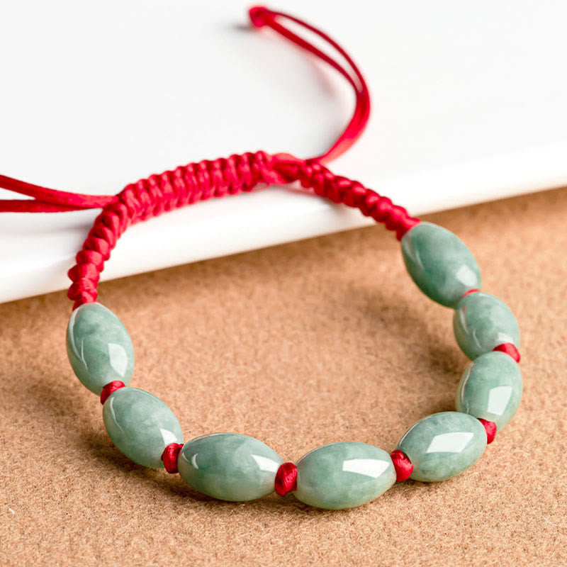 Wear FengShui Jade Luck Red String Bracelet