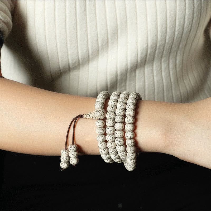 Wear FengShui Tibetan Bodhi Seed Amber Agate Wealth Bracelet