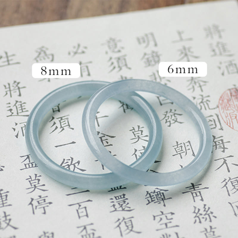Wear FengShui Natural Aquamarine Serenity Bangle Bracelet