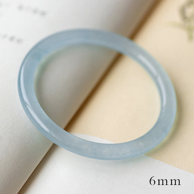 Wear FengShui Natural Aquamarine Serenity Bangle Bracelet