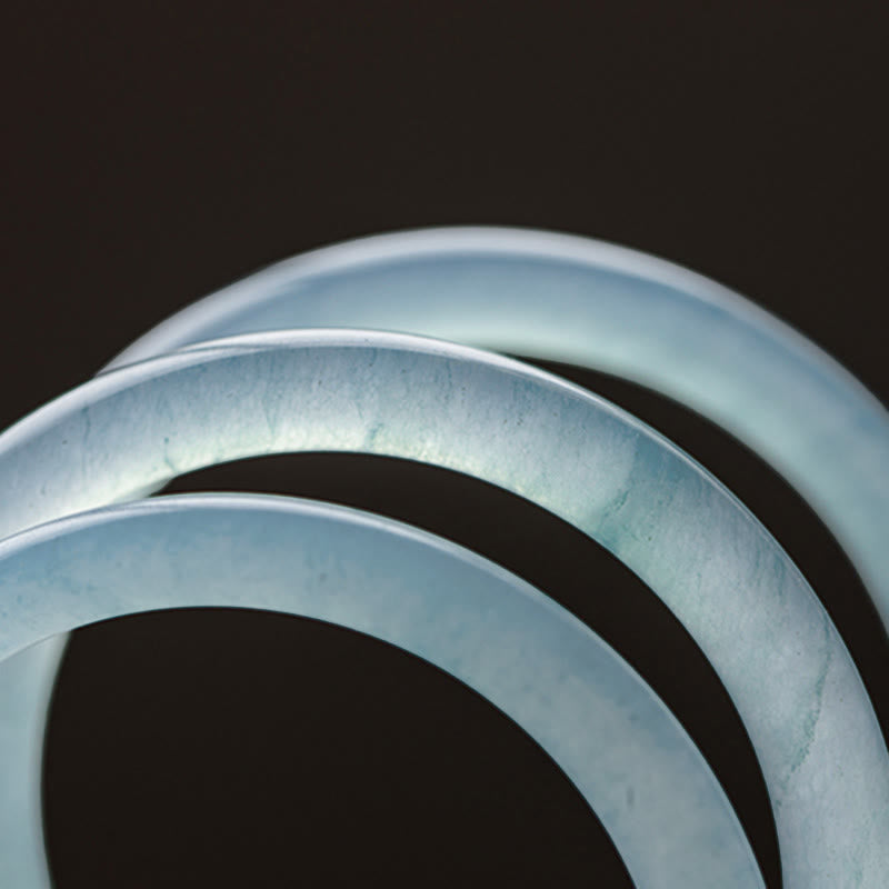 Wear FengShui Natural Aquamarine Serenity Bangle Bracelet