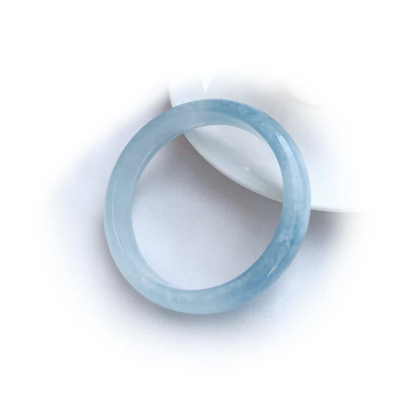 Wear FengShui Natural Aquamarine Blessing Bangle Bracelet
