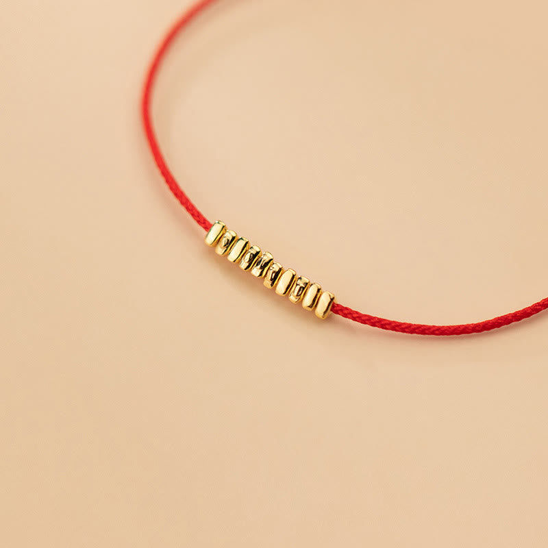 Wear FengShui Handmade 925 Sterling Silver Small Pieces Protection Braided Ultra-Thin Rope Bracelet