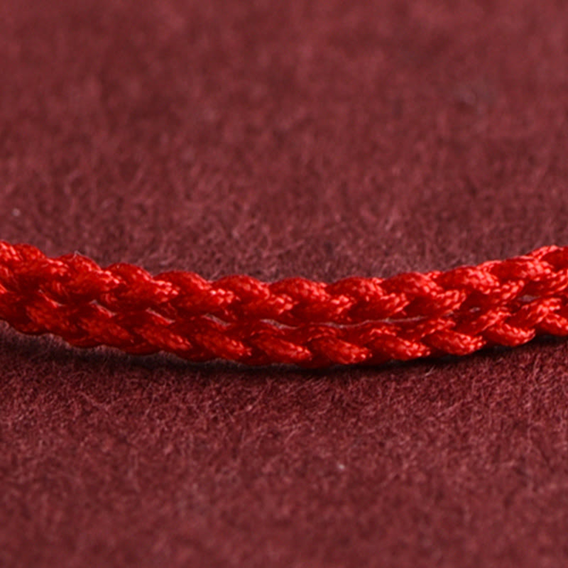 Wear FengShui 999 Gold One Mini Bead Design Handmade Strength Braided Rope Bracelet Anklet
