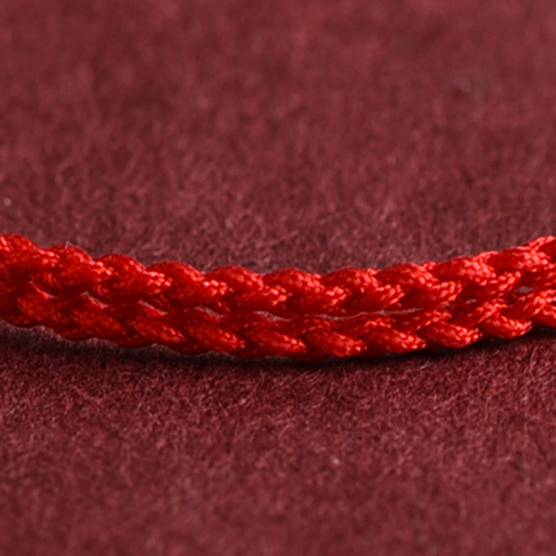Wear FengShui 999 Gold Mini Three Beads Design Handmade Luck Rope Bracelet Anklet