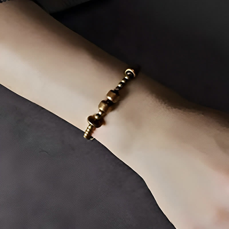 Wear FengShui Vintage Copper Brass Blance Wealth Bracelet